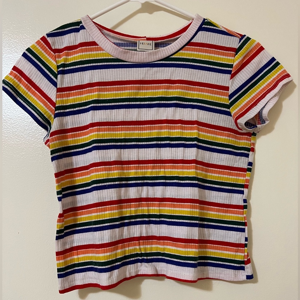 Rainbow crop top, hershe